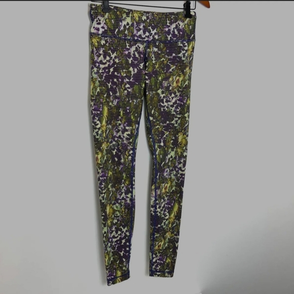 Lululemon | Wunder Under Iris Floral Dot Leggings 6 - Picture 3 of 6